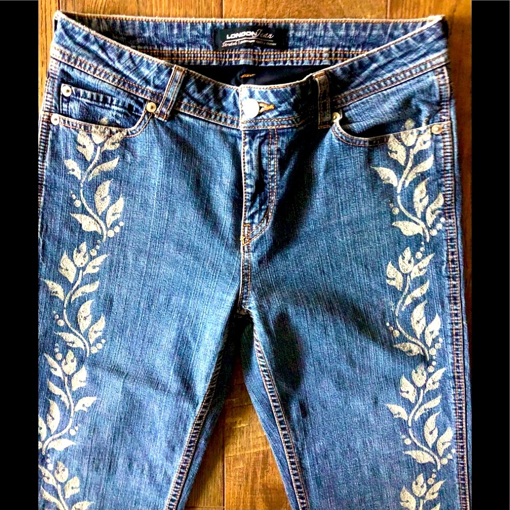 Victoria’s Secret VTG 90's mid rise booty lift panel boot cut jean Size 6/32.5 - Picture 2 of 11